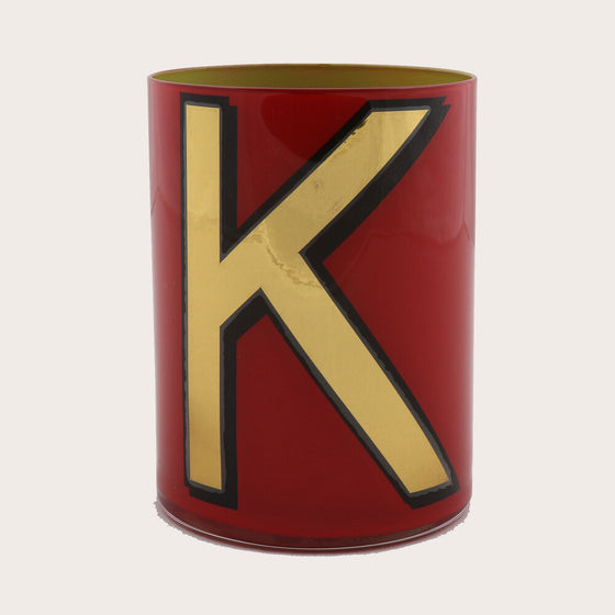 Pencil cup K Dark red