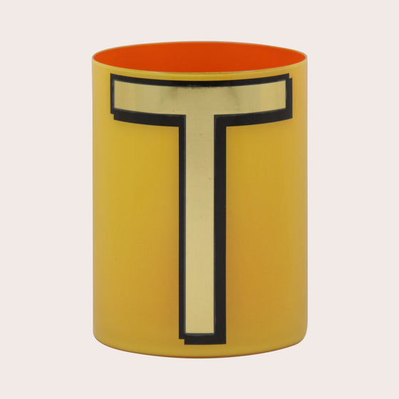 Pencil cup T Yellow
